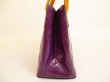 Photo3: LOUIS VUITTON Vernis Purple Patent Leather Hand Bag Purse Reade PM #4862