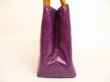 Photo4: LOUIS VUITTON Vernis Purple Patent Leather Hand Bag Purse Reade PM #4862