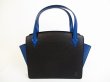 Photo1: LOUIS VUITTON Epi Leather Black & Blue Hand Bag Purse Varenne #4865