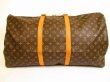 Photo2: LOUIS VUITTON Monogram Leather Brown Duffle&Gym Bag Keepall 60 #4870