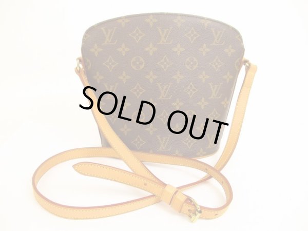 Photo1: LOUIS VUITTON Monogram Leather Brown Messenger&Cross-body Bag Drouot #4871