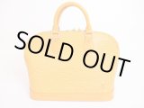 Photo: LOUIS VUITTON Epi Leather Yellow Hand Bag Purse Alma #4881