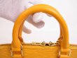 Photo11: LOUIS VUITTON Epi Leather Yellow Hand Bag Purse Alma #4881