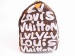 Photo4: LOUIS VUITTON Monogram Leather Graffiti White Boston Bag Keepall 50 #4885