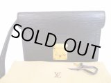 Photo: LOUIS VUITTON Epi Leather Blacks Clutch Bag Sellier Dragonne #4897