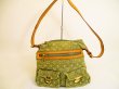 Photo1: LOUIS VUITTON Monogram Denim Khaki Shoulder Bag Baggy GM #4900