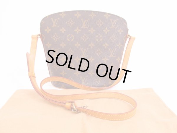 Photo1: LOUIS VUITTON Monogram Leather Brown Messenger&Cross-body Bag Drouot #4904