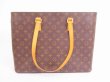 Photo1: LOUIS VUITTON Monogram Leather Brown Tote&Shoppers Bag Luco #4906