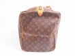 Photo3: LOUIS VUITTON Monogram Leather Brown Duffle&Gym Bag Sac Souple 55 #4908