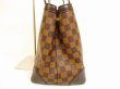 Photo3: LOUIS VUITTON Damier Leather Brown Tote Bag Purse Hampstead PM #4910