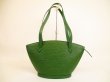 Photo1: LOUIS VUITTON Epi Leather Green Totes&Shoppers Bag Saint Jacques PM #4913