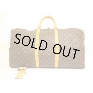 Photo: LOUIS VUITTON Monogram Leather Brown Duffle&Gym Bag Keepall 60 #4915