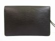 Photo2: LOUIS VUITTON Epi Leather Blacks Clutch Bag Sellier Dragonne #4918