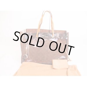Photo: LOUIS VUITTON Monogram Brown Vinyl Tote&Shoppers Bag Cabas Cruise #4921