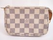 Photo2: LOUIS VUITTON Azur Leather White Chain Pouch Accessories Pouch #4933