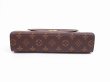 Photo5: LOUIS VUITTON Monogram Leather Brown Hand Bag Purse Malesherbes #4937