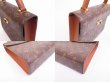 Photo6: LOUIS VUITTON Monogram Leather Brown Hand Bag Purse Malesherbes #4937