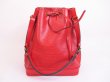 Photo1: LOUIS VUITTON Epi Leather Red Shoulder Bag Purse Noe #4946