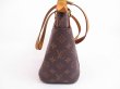 Photo3: LOUIS VUITTON Monogram Brown Leather Shoppers Bag Purse Totally PM #4950