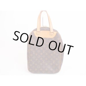 Photo: LOUIS VUITTON Monogram Brown Leather Hand Bag Purse Excursion #4955