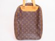 Photo2: LOUIS VUITTON Monogram Brown Leather Hand Bag Purse Excursion #4955