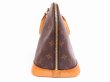 Photo4: LOUIS VUITTON Monogram Leather Brown Hand Bag Purse Alma #4956