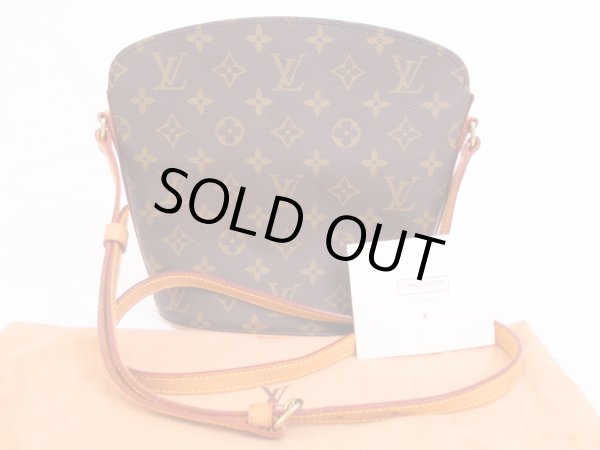 Photo1: LOUIS VUITTON Monogram Leather Brown Messenger&Cross-body Bag Drouot #4957