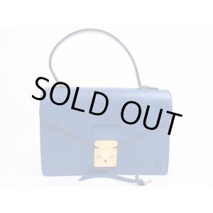 Photo: LOUIS VUITTON Epi Leather Blue Hand Bag Purse Concorde #4962