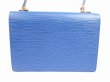 Photo2: LOUIS VUITTON Epi Leather Blue Hand Bag Purse Concorde #4962