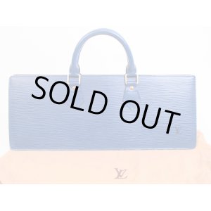 Photo: LOUIS VUITTON Epi Leather Blue Hand Bag Purse Sac Triangle #4967