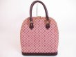 Photo1: LOUIS VUITTON Monogram Mini Canvas Red Hand Bag Purse Alma Haut #4976