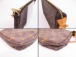 Photo6: LOUIS VUITTON Monogram Leather Brown Accessories Pouch Pochette #4988