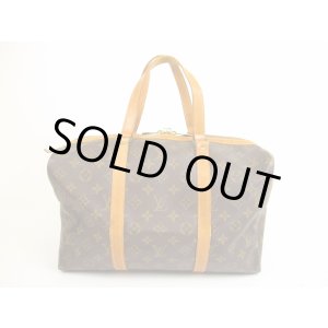 Photo: LOUIS VUITTON Monogram Leather Brown Duffle&Gym Bag Sac Souple 35 #4991