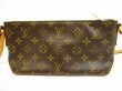 Photo2: LOUIS VUITTON Monogram Leather Brown Cross-body Bag Purse Trotteur #5000