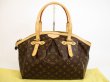 Photo1: LOUIS VUITTON Monogram Leather Brown Tote&Shoppers Bag Tivoli GM #5006