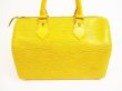 Photo2: LOUIS VUITTON Epi Leather Yellow Hand Bag Purse Speedy25 #5012