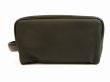 Photo2: LOUIS VUITTON Taiga Canvas&Leather Black&Green Hand Bag Pouch Palana #5028