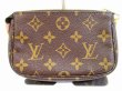 Photo2: LOUIS VUITTON Monogram Leather Brown Mini Accessories Chain Pouch #5029