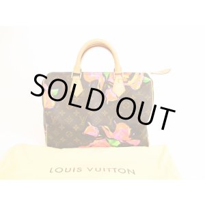 Photo: LOUIS VUITTON 2009 Limited Monogram Rose Leather Brown Hand Bag Speedy30 #4526