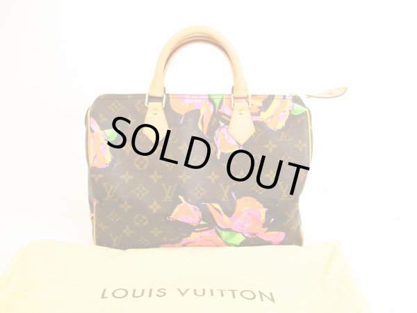 Photo1: LOUIS VUITTON 2009 Limited Monogram Rose Leather Brown Hand Bag Speedy30 #4526