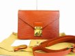 Photo1: LOUIS VUITTON Epi Leather Brown Double Faces Cross-body Bag 2Way Bag #5043