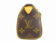 Photo4: LOUIS VUITTON Monogram Leather Brown Hand Bag Pouch Mini Speedy #5063