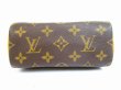 Photo5: LOUIS VUITTON Monogram Leather Brown Hand Bag Pouch Mini Speedy #5063