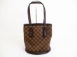 Photo2: LOUIS VUITTON Damier Leather Brown Tote&Shoppers Marais w/Pouch #5064