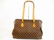 Photo2: LOUIS VUITTON Damier Leather Brown Tote Bag Columbine 100th Limited #5072