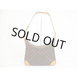 Photo: LOUIS VUITTON Monogram Leather Brown Shoulder Bag Purse Boulogne 35 #5075