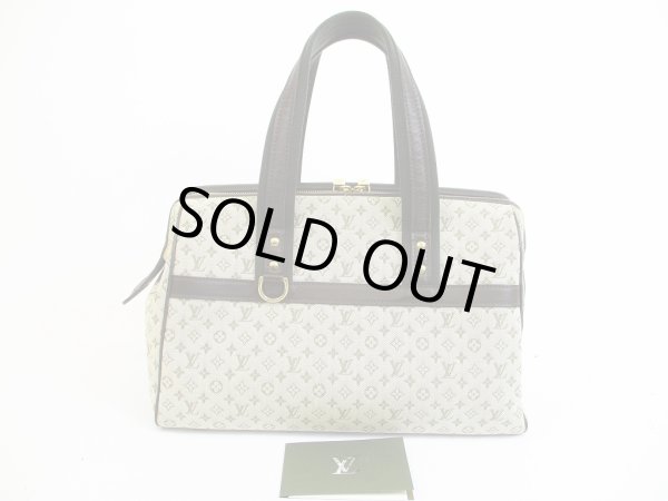 Photo1: LOUIS VUITTON Monogram Mini Canvas Khaki Hand Bag Purse Josephine GM #5076