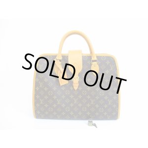 Photo: LOUIS VUITTON Monogram Leather Brown Briefcase Hand Bag Rivoli #5081