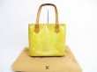 Photo1: LOUIS VUITTON Vernis Patent Leather Beige Tote&Shoppers Bag Houston #5082