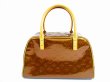 Photo2: LOUIS VUITTON Vernis Patnet Leather Brown Hand Bag Bostn Bag Tompkins Sqare #5083